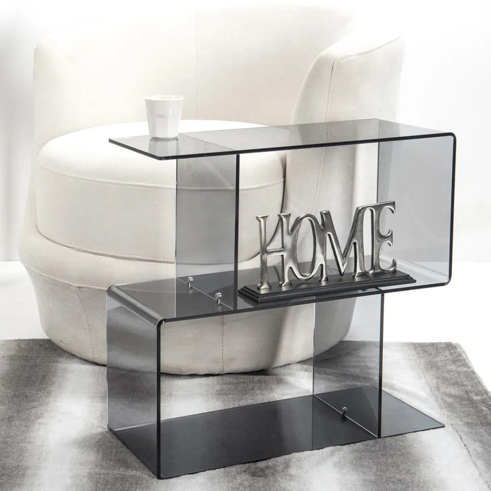 Viadurini Living Moderne Couchtische-Couchtisch aus transparentem oder Rauch-Plexiglas Made in Italy - Janne