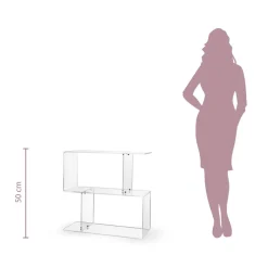 Viadurini Living Moderne Couchtische-Couchtisch aus transparentem oder Rauch-Plexiglas Made in Italy - Janne