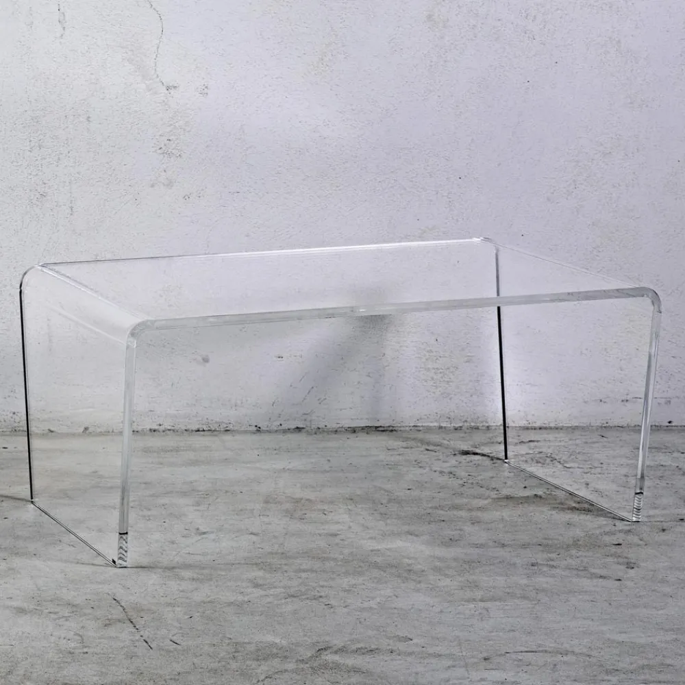 Viadurini Living Moderne Couchtische-Couchtisch aus transparentem Acrylglas von Hand gefaltet - Crosto