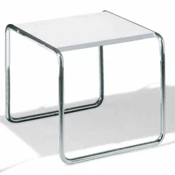 Viadurini Living Moderne Couchtische-Couchtisch aus verchromtem Stahl mit laminierter Tischplatte Made in Italy - Ariete