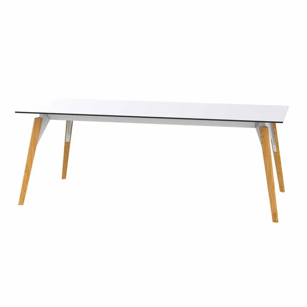 Vondom Moderne Couchtische-Couchtisch aus weißem oder schwarzem Laminat in 2 Größen - Faz Wood von