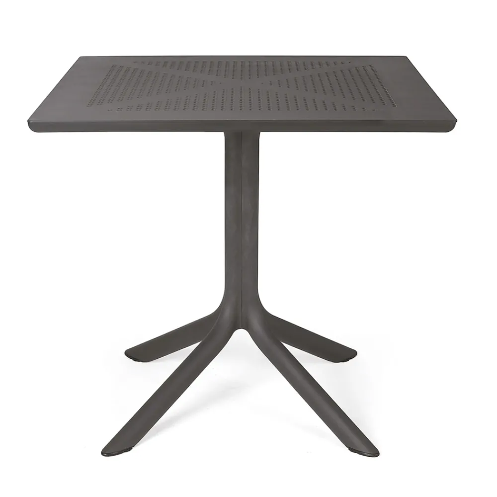 Viadurini in the Garden Gartentische Fest-Couchtisch für den Außenbereich mit perforierter Polypropylenplatte - Fork