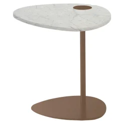Viadurini Living Moderne Couchtische-Couchtisch für Wohnzimmer aus Metall und Marquinia-Marmor, Luxus-Design - Yassine
