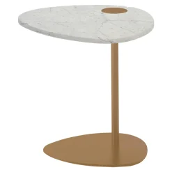 Viadurini Living Moderne Couchtische-Couchtisch für Wohnzimmer aus Metall und Marquinia-Marmor, Luxus-Design - Yassine