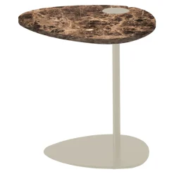 Viadurini Living Moderne Couchtische-Couchtisch für Wohnzimmer aus Metall und Marquinia-Marmor, Luxus-Design - Yassine