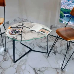 Viadurini Living Moderne Couchtische-Couchtisch, handgefertigt, aus Glas und Stahl Made in Italy - Alicante