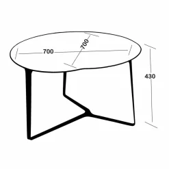 Viadurini Living Moderne Couchtische-Couchtisch, handgefertigt, aus Glas und Stahl Made in Italy - Alicante