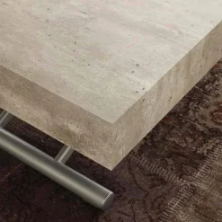 Viadurini Living Tisch Höhenverstellbar-Couchtisch höhenverstellbar mit melaminbeschichteter Tischplatte Palau