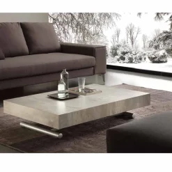 Viadurini Living Tisch Höhenverstellbar-Couchtisch höhenverstellbar mit melaminbeschichteter Tischplatte Palau