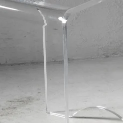 Viadurini Living Moderne Couchtische-Couchtisch Hocker Kristall Transparent Acryl Minimal Italienisch - Plarco