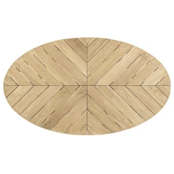 Viadurini in the Garden Garten Beistelltisch-Couchtisch im Freien aus Teakholz mit ovaler Platte, Homemotion - Ricardo