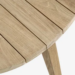 Viadurini in the Garden Garten Beistelltisch-Couchtisch im Freien aus Teakholz mit ovaler Platte, Homemotion - Ricardo