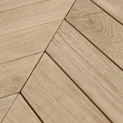 Viadurini in the Garden Garten Beistelltisch-Couchtisch im Freien aus Teakholz mit ovaler Platte, Homemotion - Ricardo