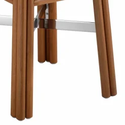 Viadurini in the Garden Garten Beistelltisch-Couchtisch im Freien aus Natur- oder Schwarzholz, 2 Größen - Suzana