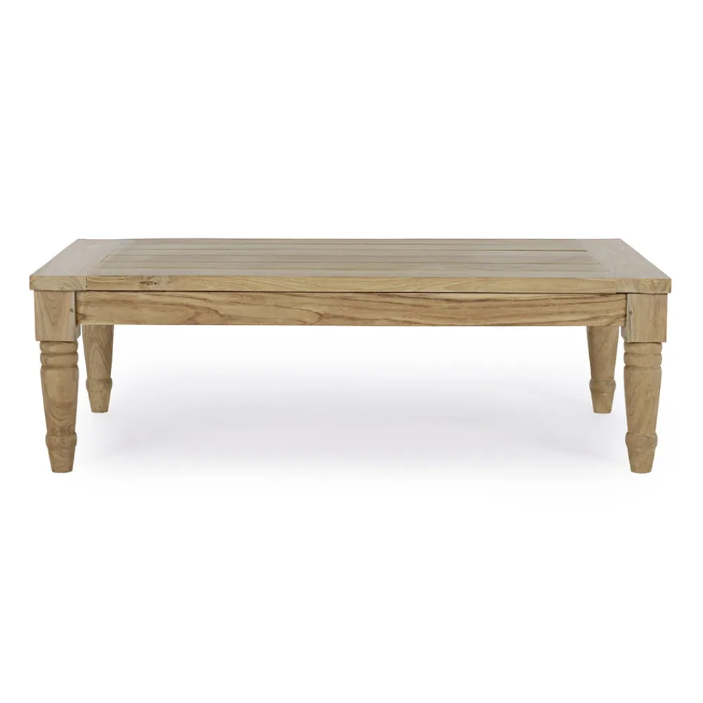 Viadurini in the Garden Garten Beistelltisch-Couchtisch im Freien in rustikalem Teakholz, Homemotion - Ronak