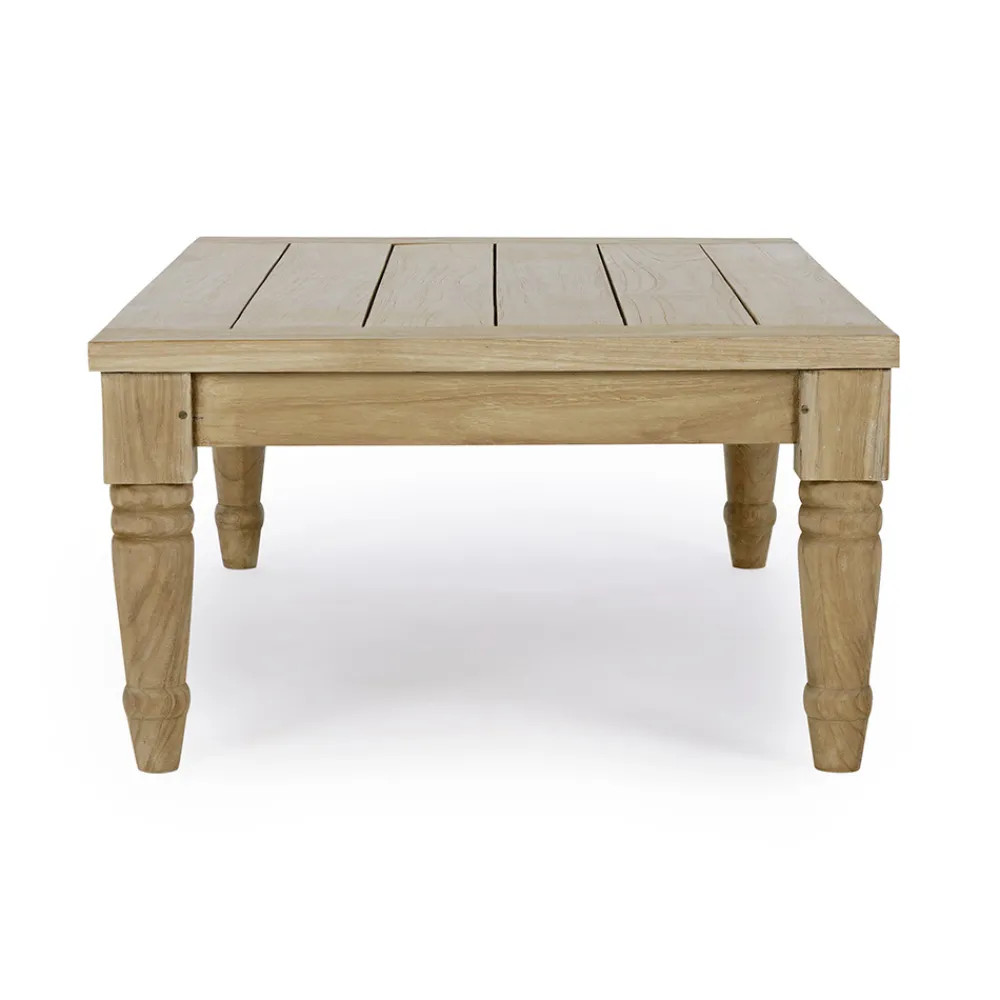 Viadurini in the Garden Garten Beistelltisch-Couchtisch im Freien in rustikalem Teakholz, Homemotion - Ronak