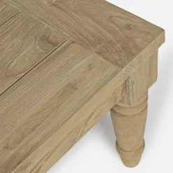 Viadurini in the Garden Garten Beistelltisch-Couchtisch im Freien in rustikalem Teakholz, Homemotion - Ronak