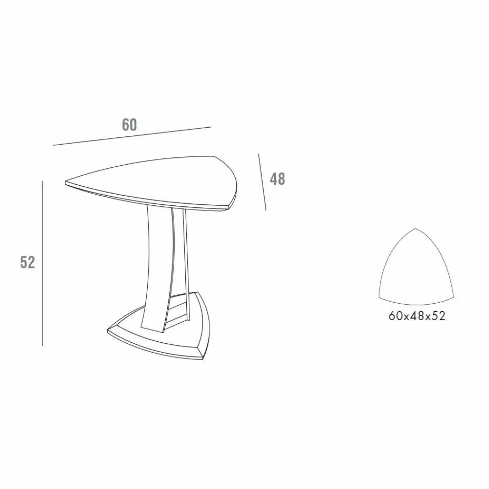 Viadurini Living Moderne Couchtische-Couchtisch in lackiertem Mdf Made in Italy, Hohe Qualität - Lisa