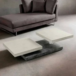 Viadurini Living Moderne Couchtische-Couchtisch mit drehbaren Platten aus HPL Made in Italy, Precious - Paris