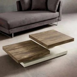 Viadurini Living Moderne Couchtische-Couchtisch mit drehbaren Platten aus HPL Made in Italy, Precious - Paris