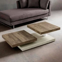 Viadurini Living Moderne Couchtische-Couchtisch mit drehbaren Platten aus HPL Made in Italy, Precious - Paris