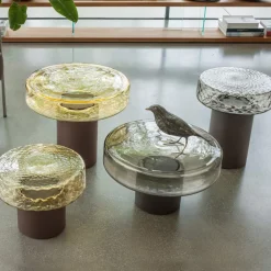 Viadurini Living Moderne Couchtische-Couchtisch mit Glasplatte und Metallgestell, hergestellt in Italien – Batulla