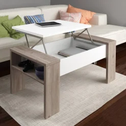 Viadurini Living Moderne Couchtische-Couchtisch mit ökologischem Holzbehälter – Cripto