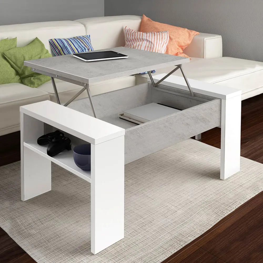 Viadurini Living Moderne Couchtische-Couchtisch mit ökologischem Holzbehälter – Cripto