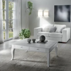 Viadurini Classic Klassische Couchtische-Couchtisch mit massiven Teilen aus Ayous und Linde, hergestellt in Italien – Ära