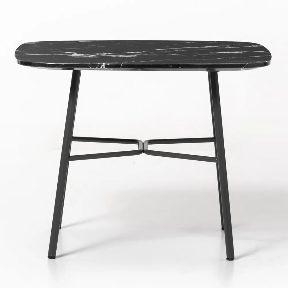 Viadurini Living Moderne Couchtische-Couchtisch mit quadratischer Marmorplatte Made in Italy - Makino