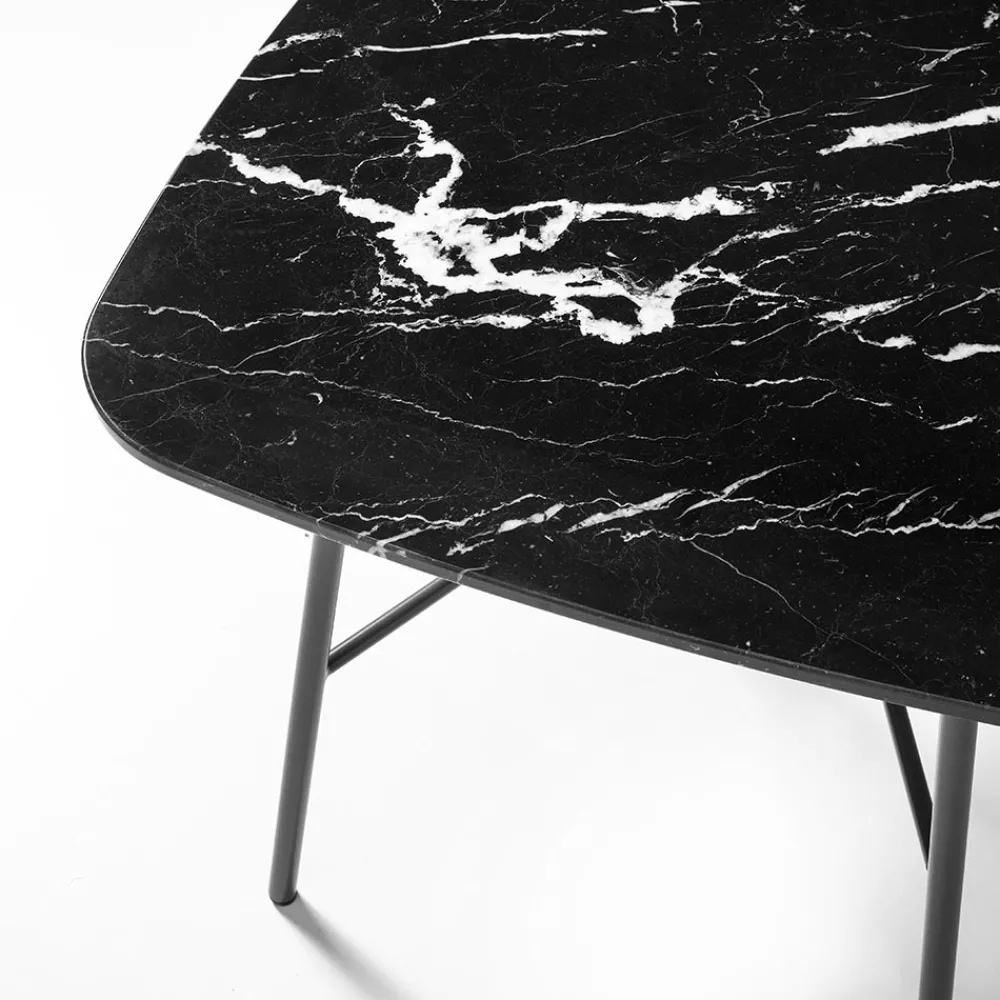 Viadurini Living Moderne Couchtische-Couchtisch mit quadratischer Marmorplatte Made in Italy - Makino