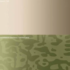 Viadurini Living Moderne Couchtische-Couchtisch mit runder Glas- oder Metallplatte, hergestellt in Italien – Anakin