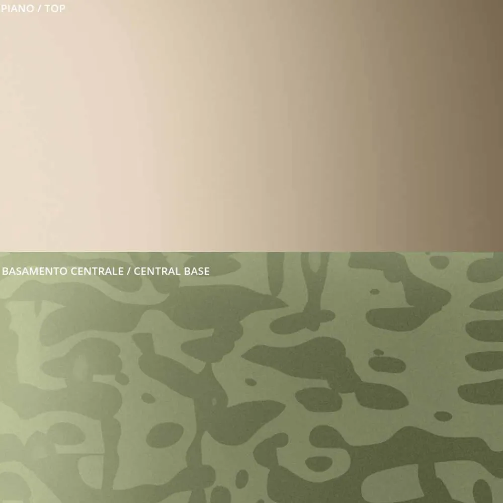 Viadurini Living Moderne Couchtische-Couchtisch mit runder Glas- oder Metallplatte, hergestellt in Italien – Anakin