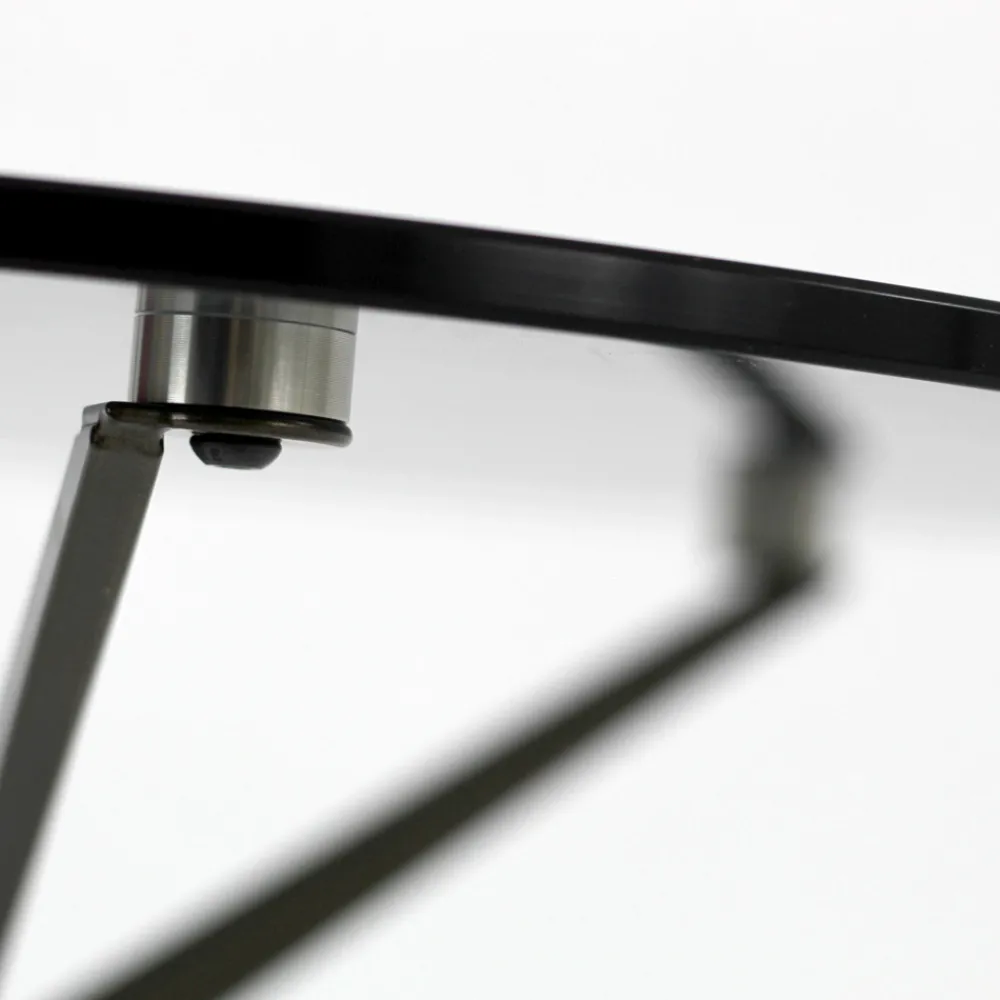 Viadurini Living Moderne Couchtische-Couchtisch mit runder Glasplatte und 3 Beinen, hergestellt in Italien – Siste