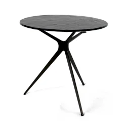 Viadurini Living Moderne Couchtische-Couchtisch mit runder Glasplatte und 3 Beinen, hergestellt in Italien – Siste