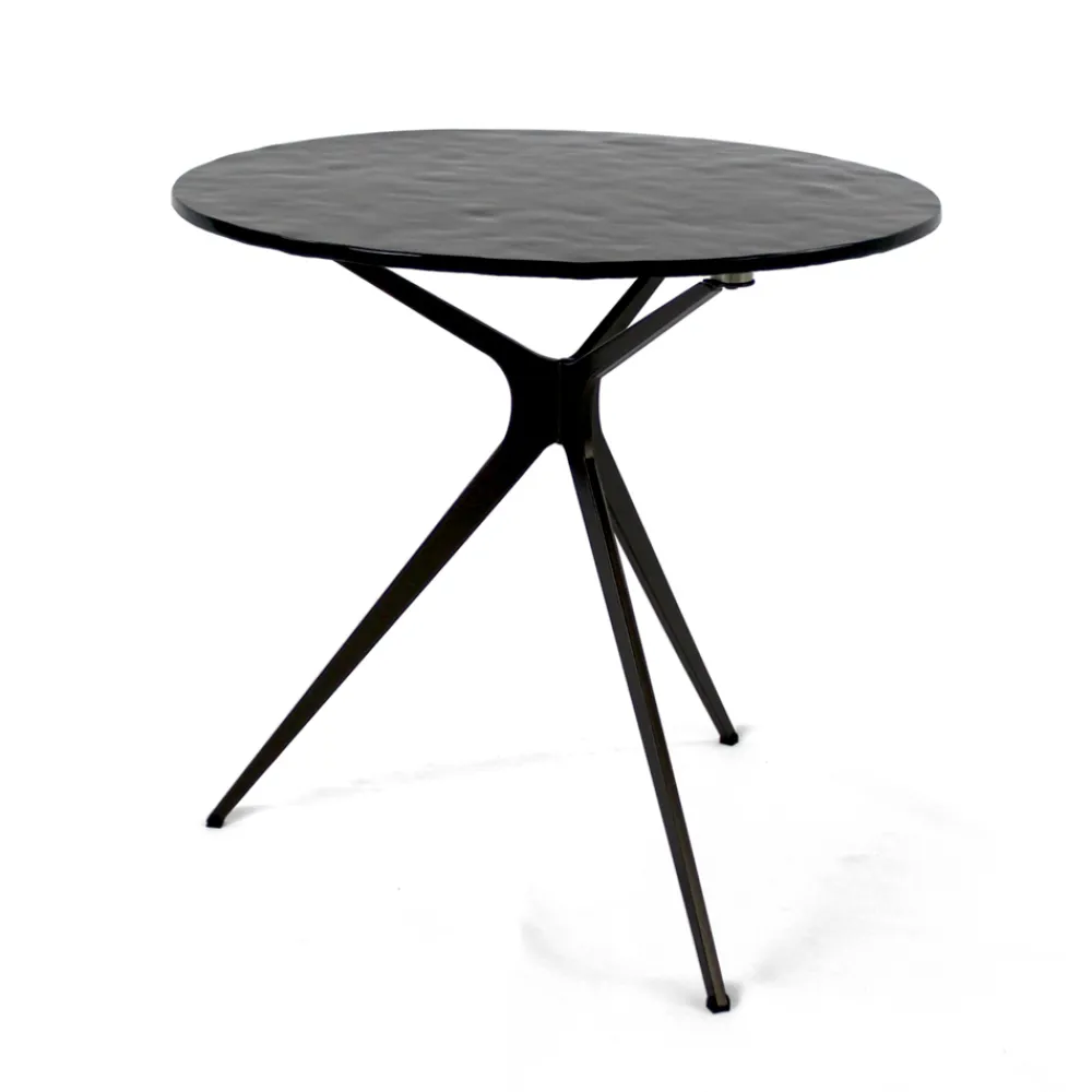 Viadurini Living Moderne Couchtische-Couchtisch mit runder Glasplatte und 3 Beinen, hergestellt in Italien – Siste