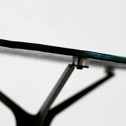 Viadurini Living Moderne Couchtische-Couchtisch mit runder Glasplatte und 3 Beinen, hergestellt in Italien – Siste