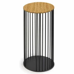 Viadurini Living Moderne Couchtische-Couchtisch mit runder Holzplatte Made in Italy - Montebianco