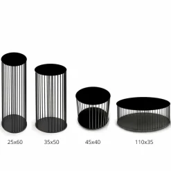 Viadurini Living Moderne Couchtische-Couchtisch mit runder Keramikplatte Made in Italy - Montebianco