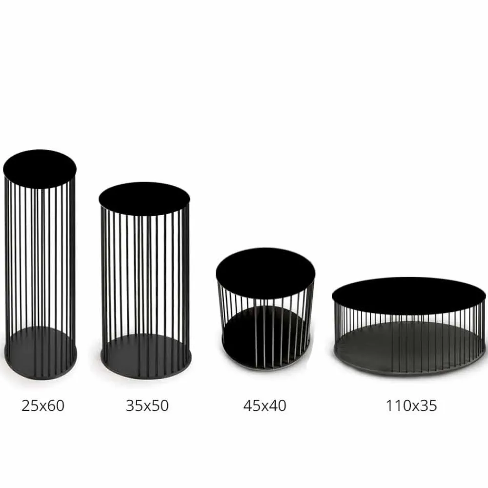 Viadurini Living Moderne Couchtische-Couchtisch mit runder Keramikplatte Made in Italy - Montebianco