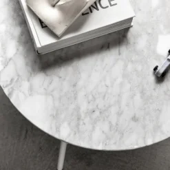 Viadurini Living Moderne Couchtische-Couchtisch mit runder Marmorplatte Made in Italy - Makino