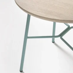 Viadurini Living Moderne Couchtische-Couchtisch mit runder Massivholzplatte Made in Italy - Makino