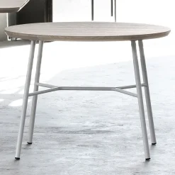 Viadurini Living Moderne Couchtische-Couchtisch mit runder Massivholzplatte Made in Italy - Makino