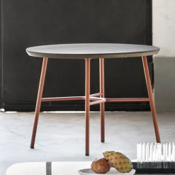 Viadurini Living Moderne Couchtische-Couchtisch mit runder Massivholzplatte Made in Italy - Makino