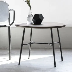 Viadurini Living Moderne Couchtische-Couchtisch mit runder Massivholzplatte Made in Italy - Makino