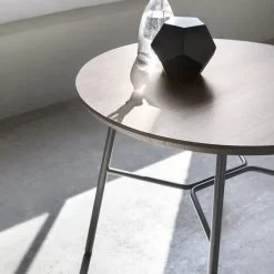 Viadurini Living Moderne Couchtische-Couchtisch mit runder Massivholzplatte Made in Italy - Makino