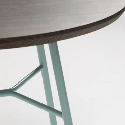 Viadurini Living Moderne Couchtische-Couchtisch mit runder Massivholzplatte Made in Italy - Makino