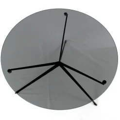 Viadurini Living Moderne Couchtische-Couchtisch mit runder Platte aus Glas, hergestellt in Italien – Siste