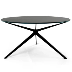 Viadurini Living Moderne Couchtische-Couchtisch mit runder Platte aus Steinzeug, hergestellt in Italien – Siste