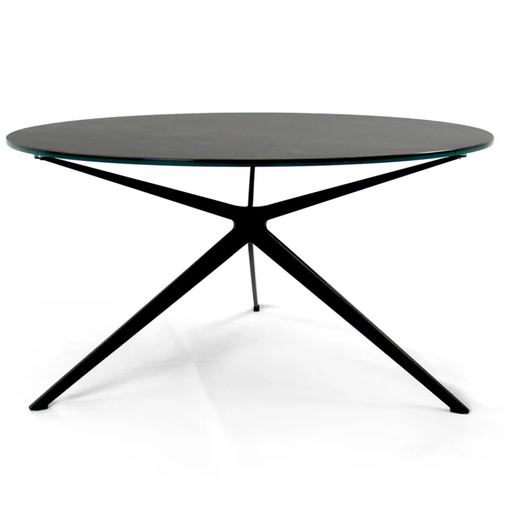 Viadurini Living Moderne Couchtische-Couchtisch mit runder Platte aus Steinzeug, hergestellt in Italien – Siste